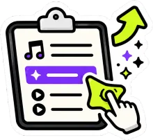 Presentación de listas de reproducción